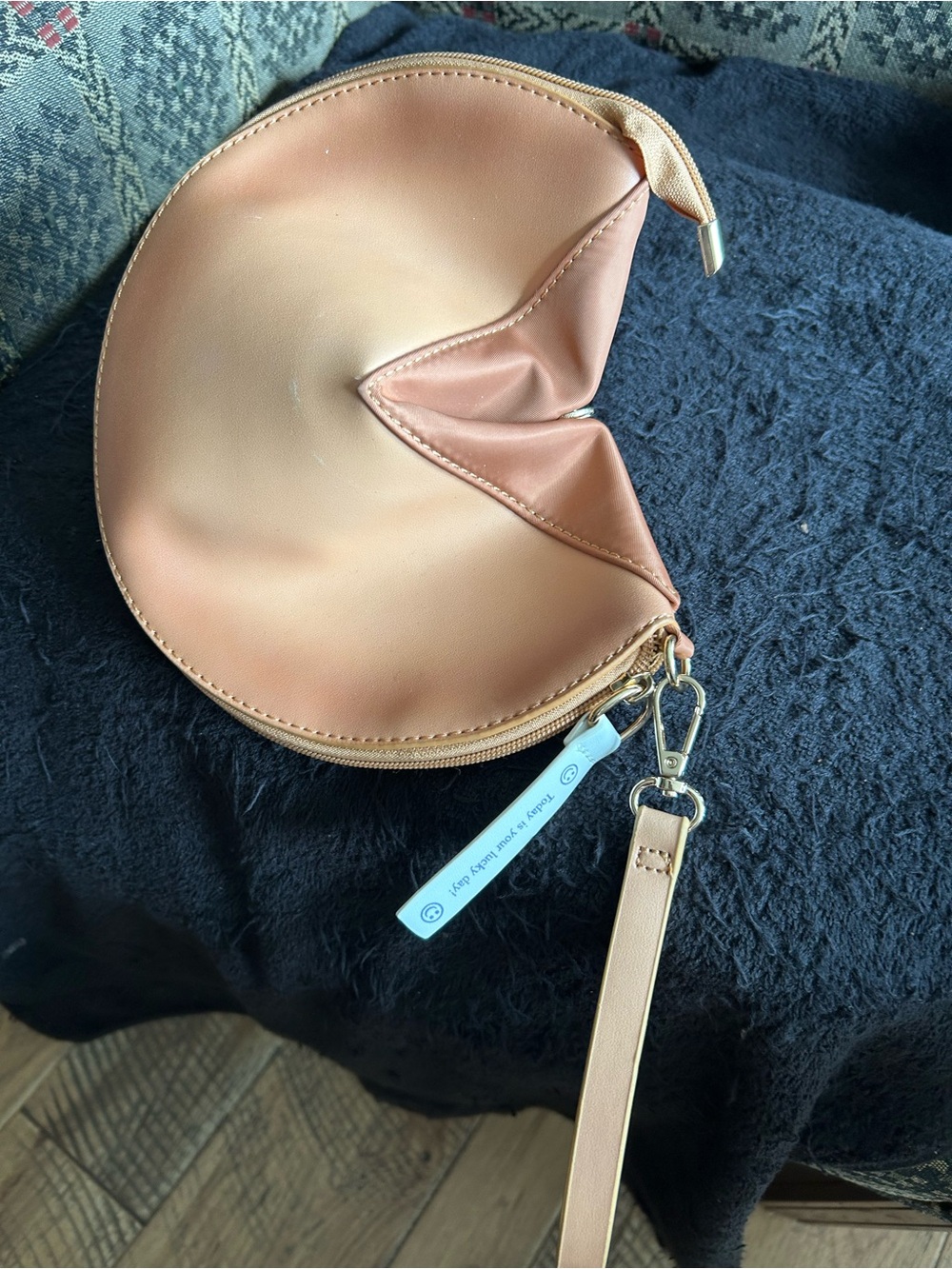 Fortune Cookie Wristlet Bag New